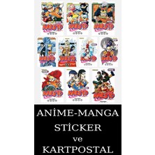 Gerekli Şeyler Yayıncılık Naruto 1-2-3-4-5-6-7-8-9-10 Manga Seti (10 Kitap) / Anime-Manga Sticker ve Kartpostal Hediyeli