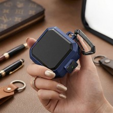 Caseonn Samsung Galaxy Buds 4 Pro Kılıf Güvenlik Kilitli Military Tank Lacivert