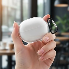 CaseOnn Huawei Freebuds Pro 5 Kılıf Askı Aparatlı Transparan Silikon Şeffaf