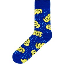 Filmaldım Mavi Baskılı Erkek Soket Çorap 39-42 Numara