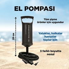 Direkstoktan Şişme Ürünler Için Şişirme Pompası 29 cm - Double Quick High-Output Inflatables Hand Pump 69612