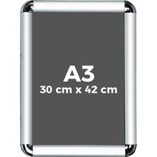 Mobilreyon 2 Adet A3 Kağıdı Ölçüsü Açılır Kapanır Rondo Çerçeve Ilan, Duyuru, Okul, Işyeri, Belge 42X30 cm