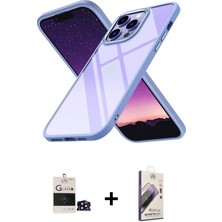 Cepte Toptan iPhone 14 Pro Max Nova Işık Serisi - Siyah Bilvis 3D Mat Cam Ekran Koruyucu + Siyah Bilvis Titan Kamera Lens