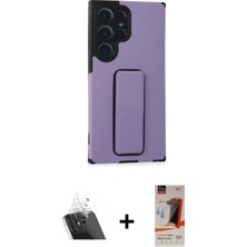 Cepte Toptan Galaxy S23 Ultra Çekirdek Yansıma - Siyah Autokit 5in1 Fiber Hayalet Cam Ekran Koruyucu + Şeffaf Kamera Lens Koruma Cam