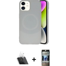 Cepte Toptan iPhone 11 Ufuk Serisi - Siyah 34D Hayalet Izgaralı Cam + Şeffaf Kamera Lens Koruma Cam
