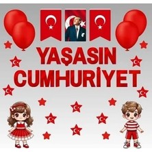 Okul Sınıf Süsleme Seti - Yaşasın Cumhuriyet Kağıt Sevinç