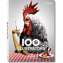 Taschen 100 Illustrators (Bibliotheca Universalis) (Multilingual Edition) Hardcover - Steven Heller , Julius Wiedemann