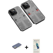 Cepte Toptan iPhone 13 Pro Max Ufuk Doku Prime - Şeffaf Pasifik Cam Ekran Koruyucu + Yeşil Renkli Kamera Lens Koruma Cam