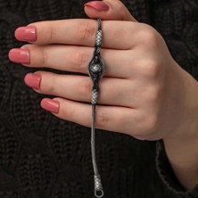 Fm 💎 Premium 1000 Ayar Ithal Gümüş Kazaziye Örgü Bileklik - 20 cm