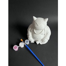 3Defa Craft Snorlax Buddha Versiyonu 3D Baskı Boyanabilir Figür – 12 cm | Pla | Boya & Fırça Dahil