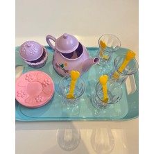 Mavi Su Dünyası Kutuda Ince Belli Çay Vakti Oyuncak Çay Seti 16 Parça