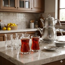 Paşabahçe 62511 Aıda Çay Bardağı 12 Li Çay Bardak Optikli