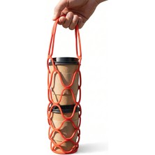 Siliconly Katlanabilir Silikon File Saklama Çantası ve Nihale Pratik Isıya Dayanıklı Bardak Termos Şişe Tutucu