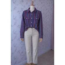 Aleksandrit Butik Mor Kareli Oduncu Mevsimlik Gömlek