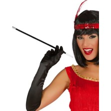 Skygo 1920'LER 1990'LAR Gatsby Kadın Aksesuar Seti – Kırmızı Charleston Saç Bandı ve Sigaralık