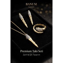 Banum Luxury Lüx Tasarım Çelık Set 3 Parça