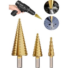 Skygo Kademeli 3 Lü Matkap Saç Delme Seti