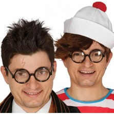 Skygo Siyah Çerçeveli Numarasız Camlı Öğrenci Şaka Gözlüğü 1 Adet