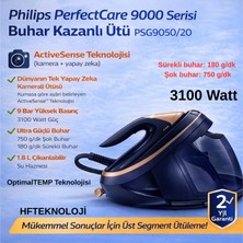 Philips Yapay Zeka ve Dünyanın Tek Kameralı 3100 Watt Perfectcare W Buhar Kazanlı Ütü + Xiaomi Akıllı  Baskül Hediye
