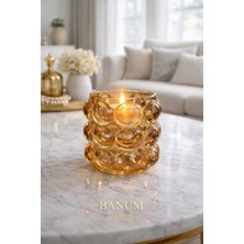 Banum Luxury Lüx Tasarım Bal Tonlu Dekoratif Mümlük