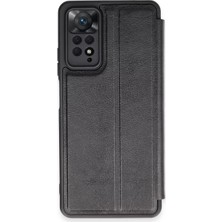 Esranın Dünyası Newface Xiaomi Redmi Note 12 Pro 4g Kılıf Flip Cover - Siyah