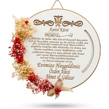 Güven Ahşap Lazer Kesim Isme Özel Evimize Hoşgeldiniz Kapı Süsü