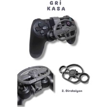 Salıncak Ps4 Mini Direksiyon Amg + Direksiyon Seti Gri Kasa (Metal Rulmanlı)