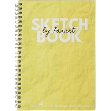 Kitabevimden Fanart Academy Sketch Book 120 gr Spiralli 50 Yp A5 Sarı 8674