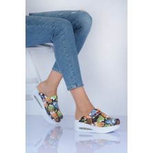 SABOTERLİK Ortopedik Doktor ve Hemşire Terliği Mikrop Desenli – Kaymaz Tabanlı Konforlu Sağlık Personeli Terliği