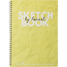 Kitabevimden Fanart Academy Sketch Book 120 gr Spiralli 50 Yp A4 Sarı 8674