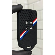 Barkas Elektronik Dacia Duster Sandero Iıı Sandero Stepway Silikon Petek Desenli Kartlı Anahtar Koruma Kılıfı