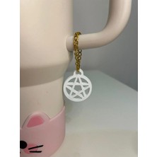 Stanley Pentagram Model Quencher Termos Bardak Aksesuarı Zincirli Dekoratif Süs