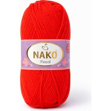 Nako Masal 5 Li Paket  – Kırmızı (Canlı & Çarpıcı Ton)