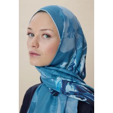 Maisa Akva Pamuk Ipek Şal 70*190 cm - Denim
