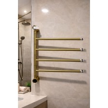 Termovan Elektrikli Havlupan 45X55X90 cm 80 Watt ( Gold )