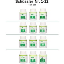 Schüssler Dr. Tuzları Nr. 1-12  Fonksiyonel Ekonomik Set ( 12 Kutu x 400 Tablet )