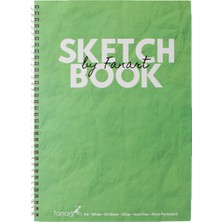 Kitabevimden Fanart Academy Sketch Book 120 gr Spiralli 50 Yp A4 Yeşil 8673