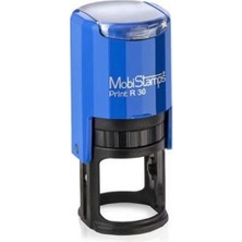 Kitabevimden Mobi Stamps (Adet Fiyatıdır) Yuvarlak Kaşe Printer Otomatik 30 mm Kırmızı-Mavi-Siyah R30