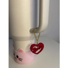 Stanley Barbie Kalp Quencher Termos Bardak Aksesuarı Zincirli Dekoratif Süs