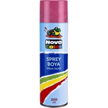 Kitabevimden Nova Color Sprey Boya 200 ml Pembe NC-809