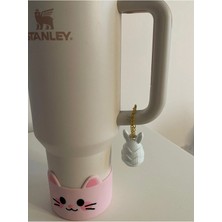 Stanley Sevimli Tavşan Quencher Termos Bardak Aksesuarı Zincirli Dekoratif Süs