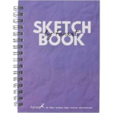 Kitabevimden Fanart Academy Sketch Book 120 gr Spiralli 50 Yp A6 Mor 8672