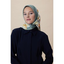 Maisa Luna Tivil Ipek Eşarp 90*90 cm - Yeşil