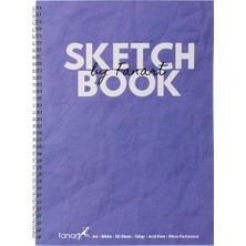 Kitabevimden Fanart Academy Sketch Book 120 gr Spiralli 50 Yp A4 Mor 8672