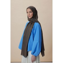 Maisa Jade Modal Ipek Jakarlı Şal 70*200 cm - Kahverengi