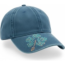 Taşlı Yonca Desenli Şapka – Günlük Şık Kep Şapka