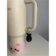 Stanley Sevimli Tavşan Quencher Termos Bardak Aksesuarı Zincirli Dekoratif Süs
