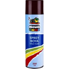 Kitabevimden Nova Color Sprey Boya 200 ml Kahverengi NC-806