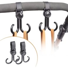 Esranın Dünyası 2 Kancalı Cırtlı Bebek Arabası Scooter Bisiklet Eşya Taşıma Plastik Kanca