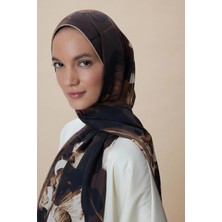 Maisa Akva Pamuk Ipek Şal 70*190 cm - Kahverengi